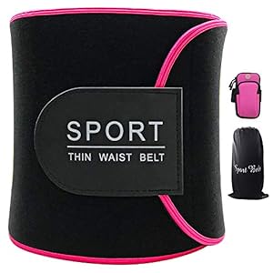 Baozun buikweggordel fitnessgordel fitnessriem zweetgordel voor vetverbranding verstelbare neopreen sauna buikweggordel gewichthefriem