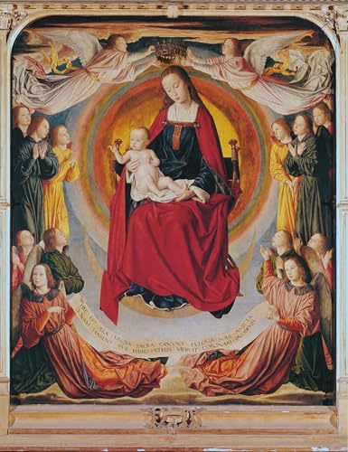 Cuadro en lienzo Coronación de la Virgen: impresión artística de alta fidelidad, 60x90cm