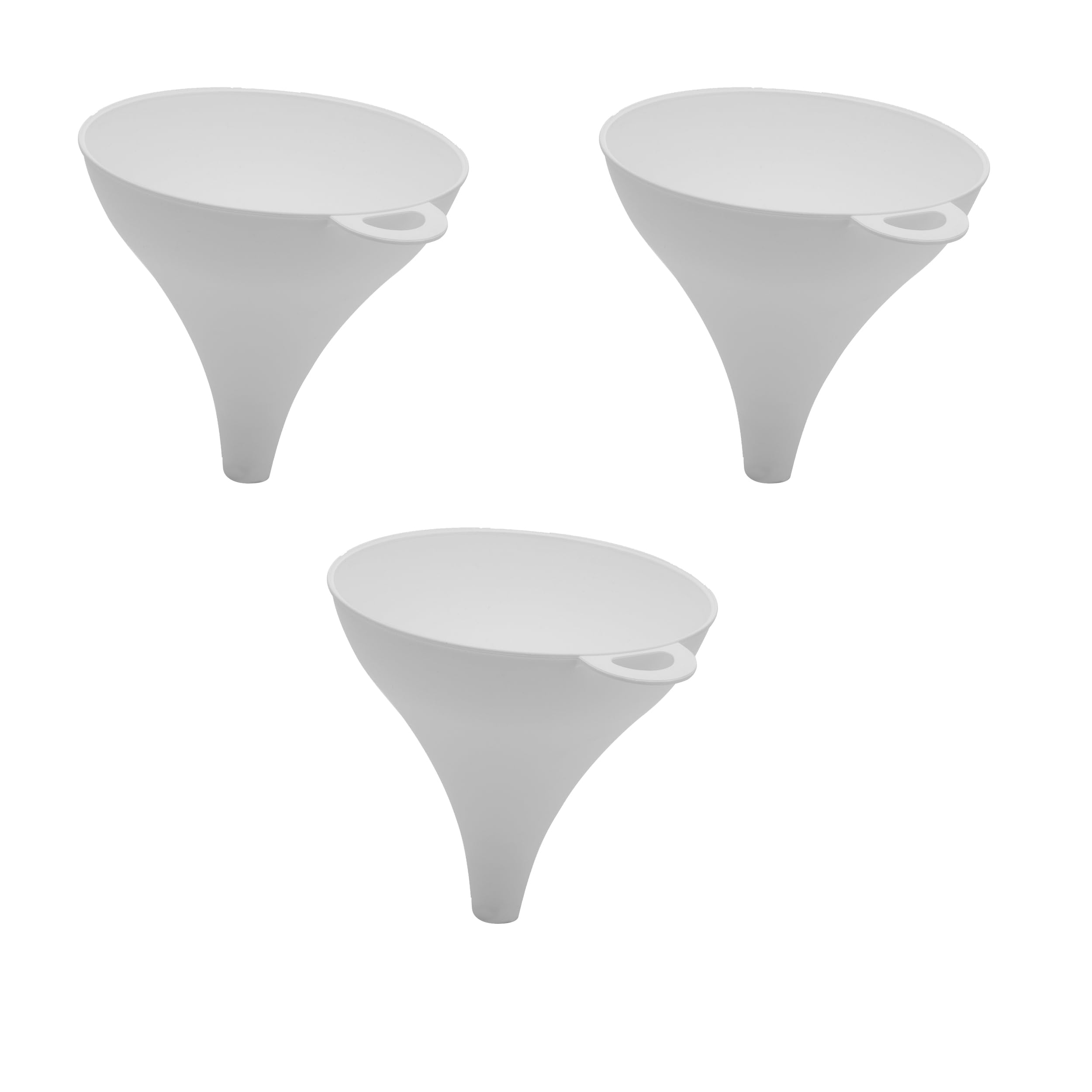 YBM HOMESmall Plastic Funnel for Water Bottle Liquid Transfer Food Grade, Dishwasher Safe, 39-1333vc-3 Pack