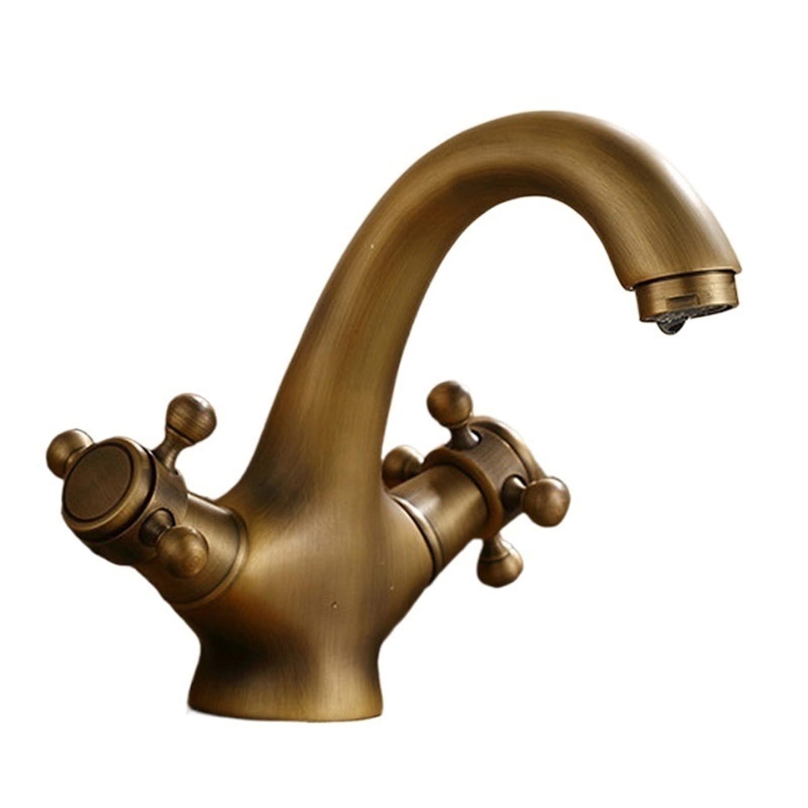 Mitigeur de lavabo classique robinet évier salle de bain laiton antique vintage