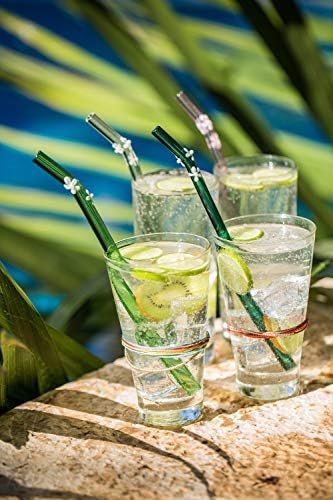 Hummingbird Glass Straws Darling Daisy Reusable Drinking Straw