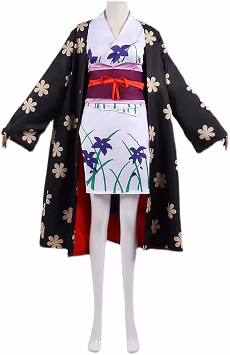 Amazon ミドリ屋 ニコ ロビン 和服 ロビン 着物 ニコ ロビン 衣装 ロビン コスプレ用衣装 女海賊 コスチューム 高級 ハロウィーン ハロウィン 学園祭 祭り Cosplay オーダーサイズ コスプレ 仮装 通販