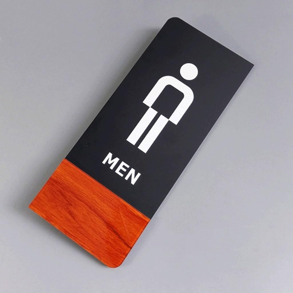 Lot de 2 Panneaux de signalisation pour Toilettes Hommes et Femmes, en Acrylique, pour salles de Bains, hôtels et Restaurants.