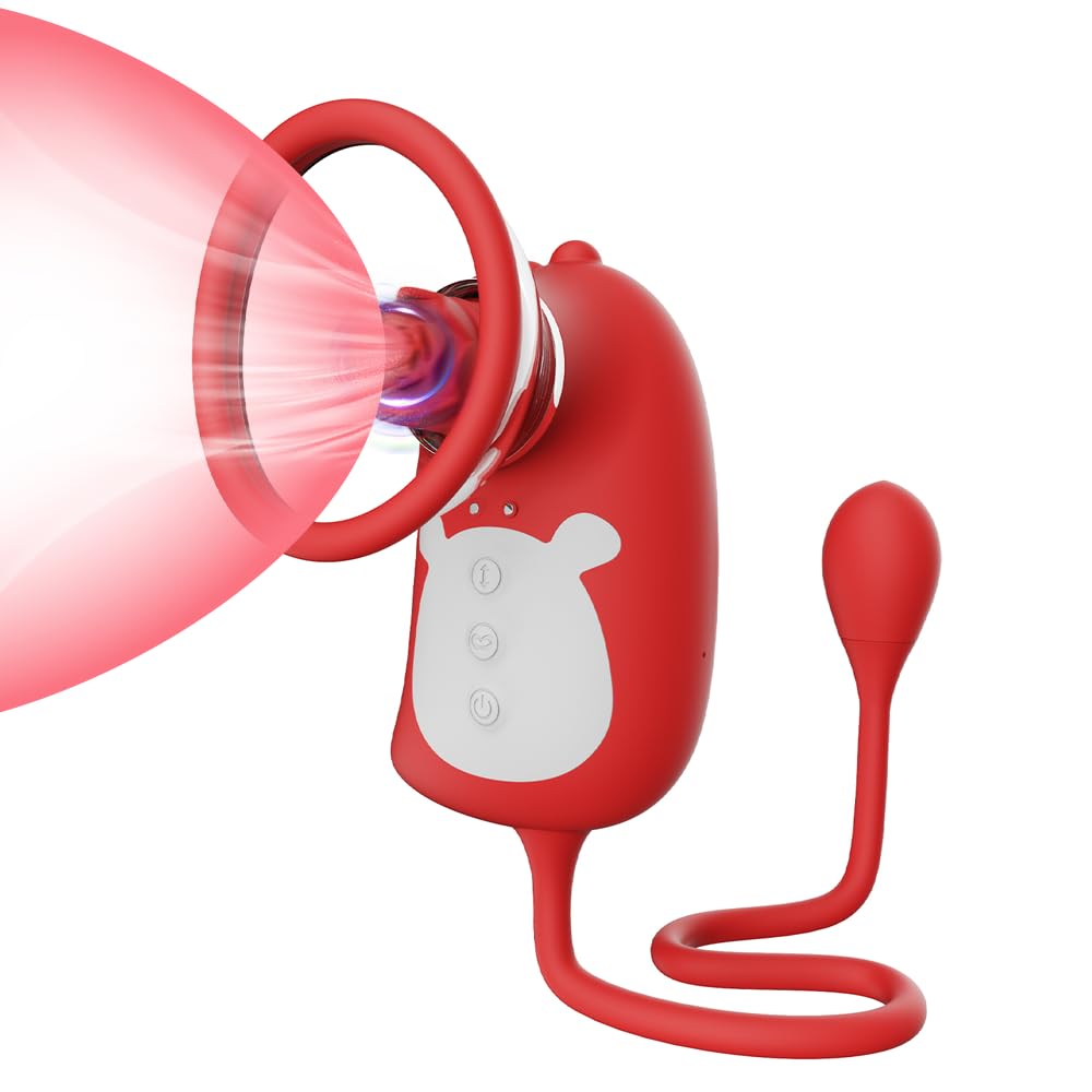 Nippelsauger Vibration für Frauen Sexspielzeug, Brustmassagegeräte mit 7 Vibration, Teleskopisch, Saugmodus Nippel Vibrator Klitoris Stimulator für Sie Vibratorensets Sex Toys