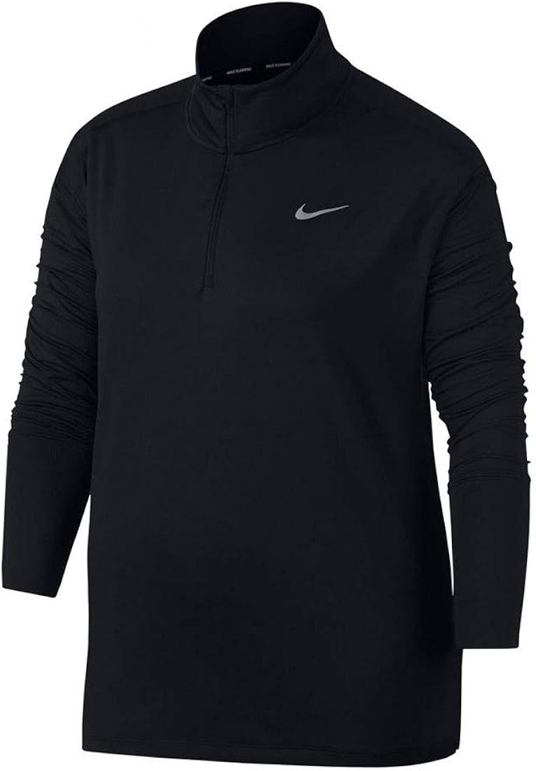nike black half zip top