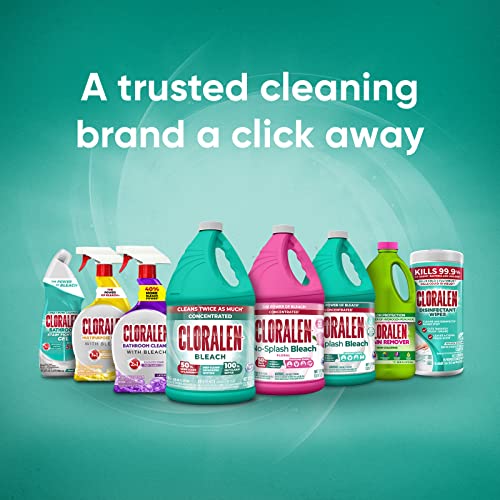 cloralen liquid laundry stain remover detergent booster - 608 fl oz - non-chlorine vinegar formula - laundry booster for color amp white clothing