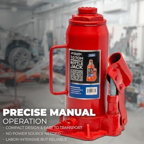 Image of XtremepowerUS 12 Ton (24,000 Lbs) Capacity Hydraulic Lifting Bottle Jack Fit Repair Automotive for Car, Pickup, Truck, RV, Auto Repair Vehicle Tand House Lift W /Long Handle