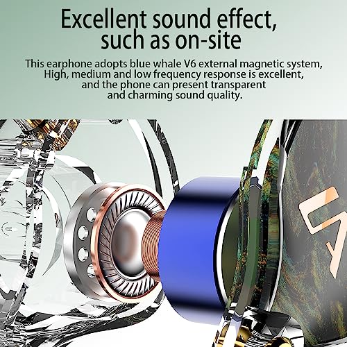 Image of Yinyoo Lafitear LM3 in Ear Type C Wired Earphones with Mic, Surround Sound Headphones, Blue Whale V6 External Magnetic Headphone Wired, in Line Mic & Volume Control (Silver Type C with mic)