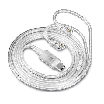 KZ Type-C iem Replacement Cable, USB C iem Cable, Upgraded in ear Monitor Earphones Cable, Cpins iem Wire for kz zs10 pro, zsn pro x, zsn pro, zar, dqs, as24, cca c12,cs16 Earbud With microphone