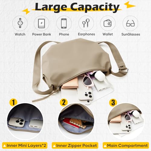 Image of SEAFEW Mini Crossbody Bag Shoulder Bag for Men, Small Messenger Satchel Bag for Women