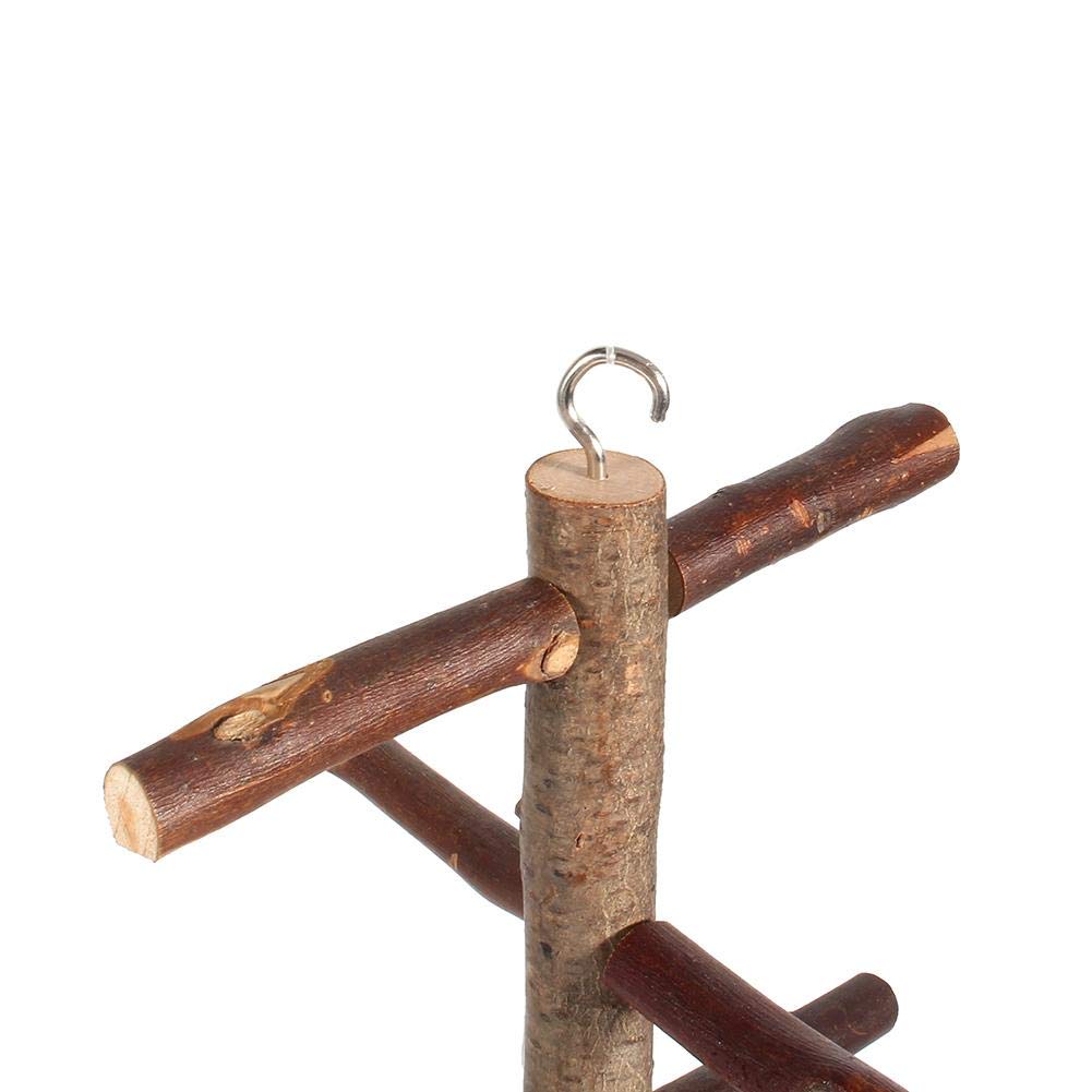 Giocattolo Appeso Per Uccelli - Scala Di Corda Di Cotone Con Anello Per Pappagalli, Arrampicata E Masticazione - Foto 5