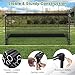 Goplus Soccer Goal, Portable POP Up Toddler Soccer Net with Metal Frame, Ground Stakes, Quick Setup, Foldable Soccer Training Equipment for Outdoor Practice Games (47