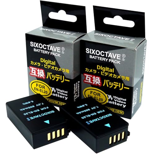 Amazon | str 2個セット EN-EL20 / EN-EL20a 互換バッテリーパック充電