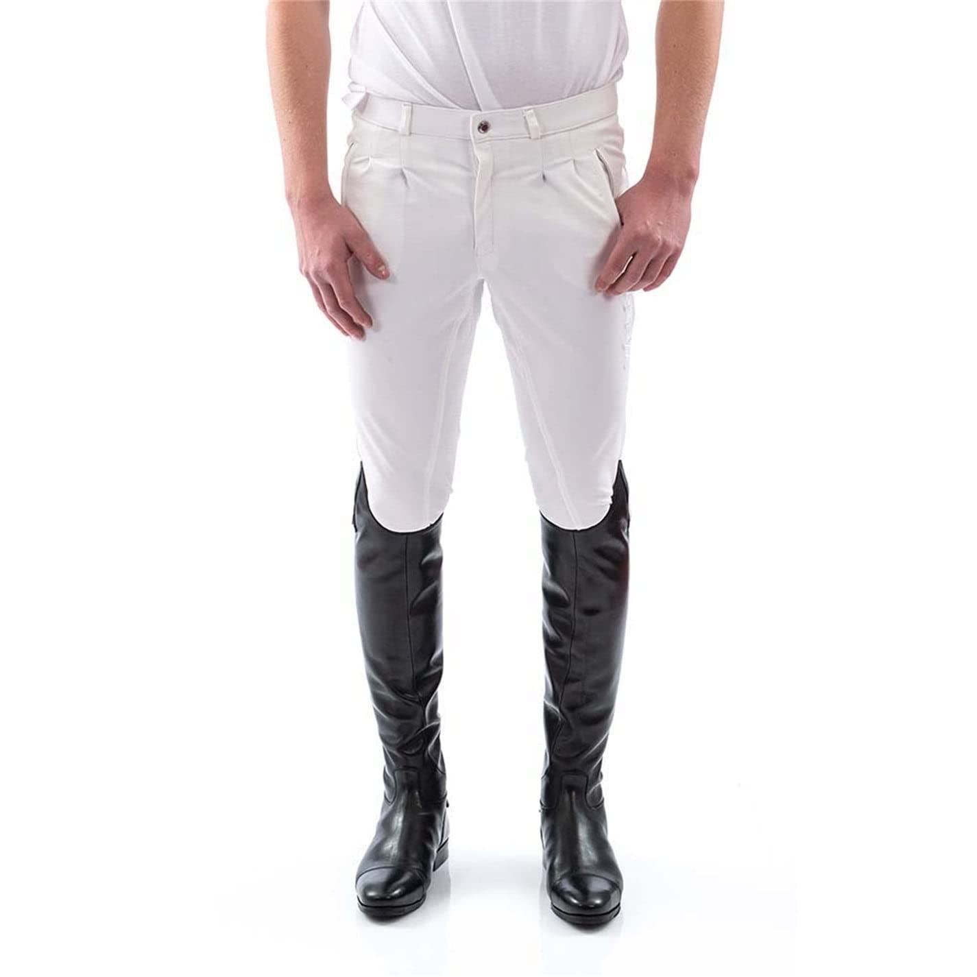 John Whitaker Mens Miami Riding Breeches 30 inch White