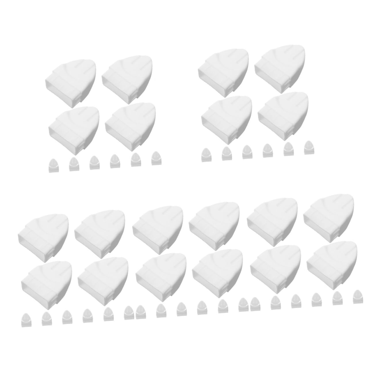 Embouts de pour parterres de fleurs YARNOW en bois décoratif pour jardin | Lot de 50