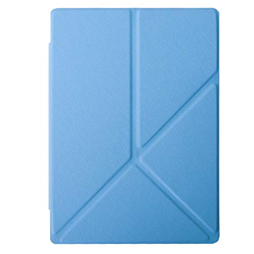 NEIDE Compatible con 2016 Kobo Aura One 7.8 'E-Book Funda Protectora Plegable de Cuero Estuche anticaída de Despertador Inteligente (Color : Sky Blue)