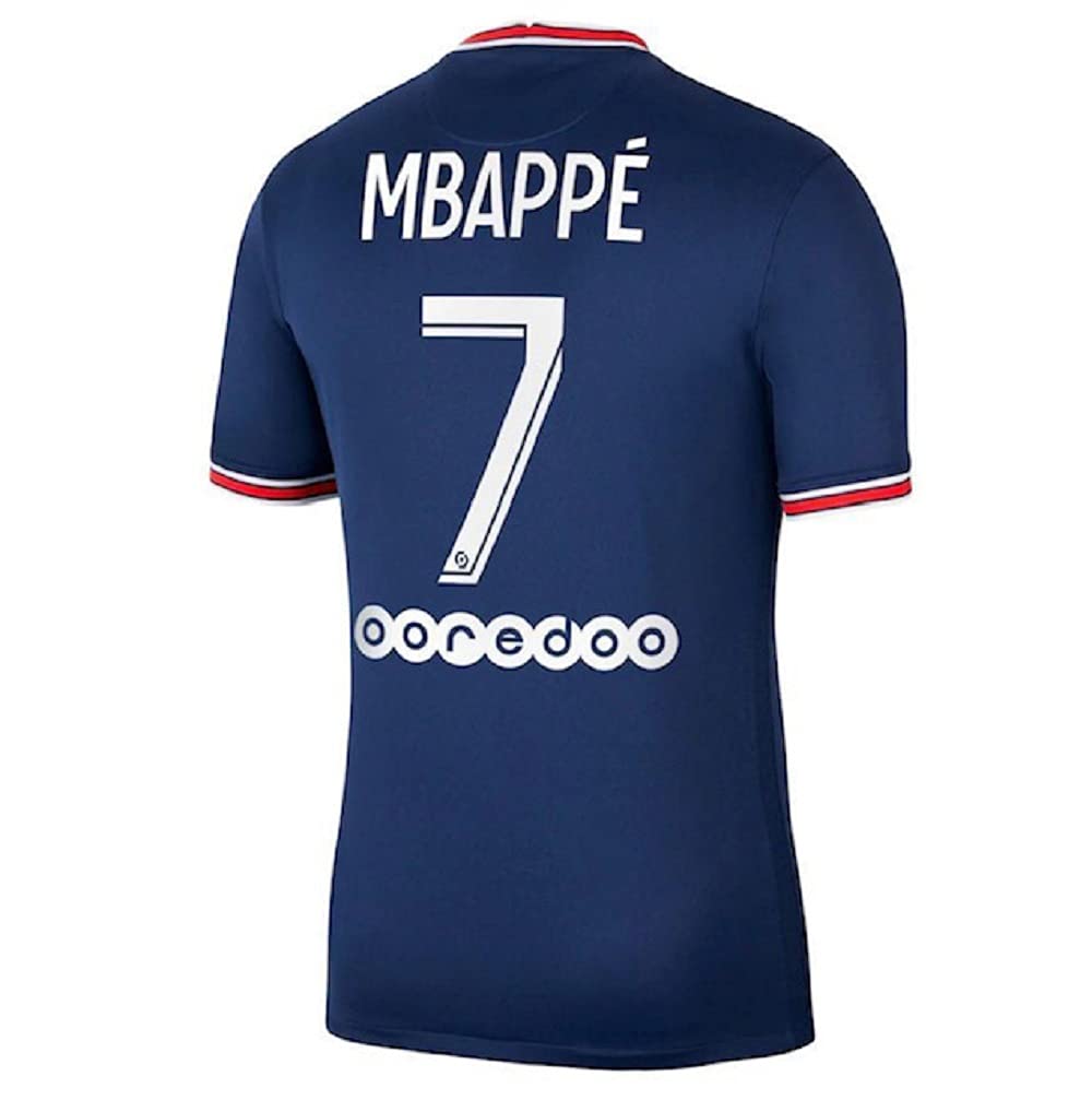 Genu ParisBlue Home Mbappe Soccer Kids Set Kids Size Small (6-7 Years Old) for Youth