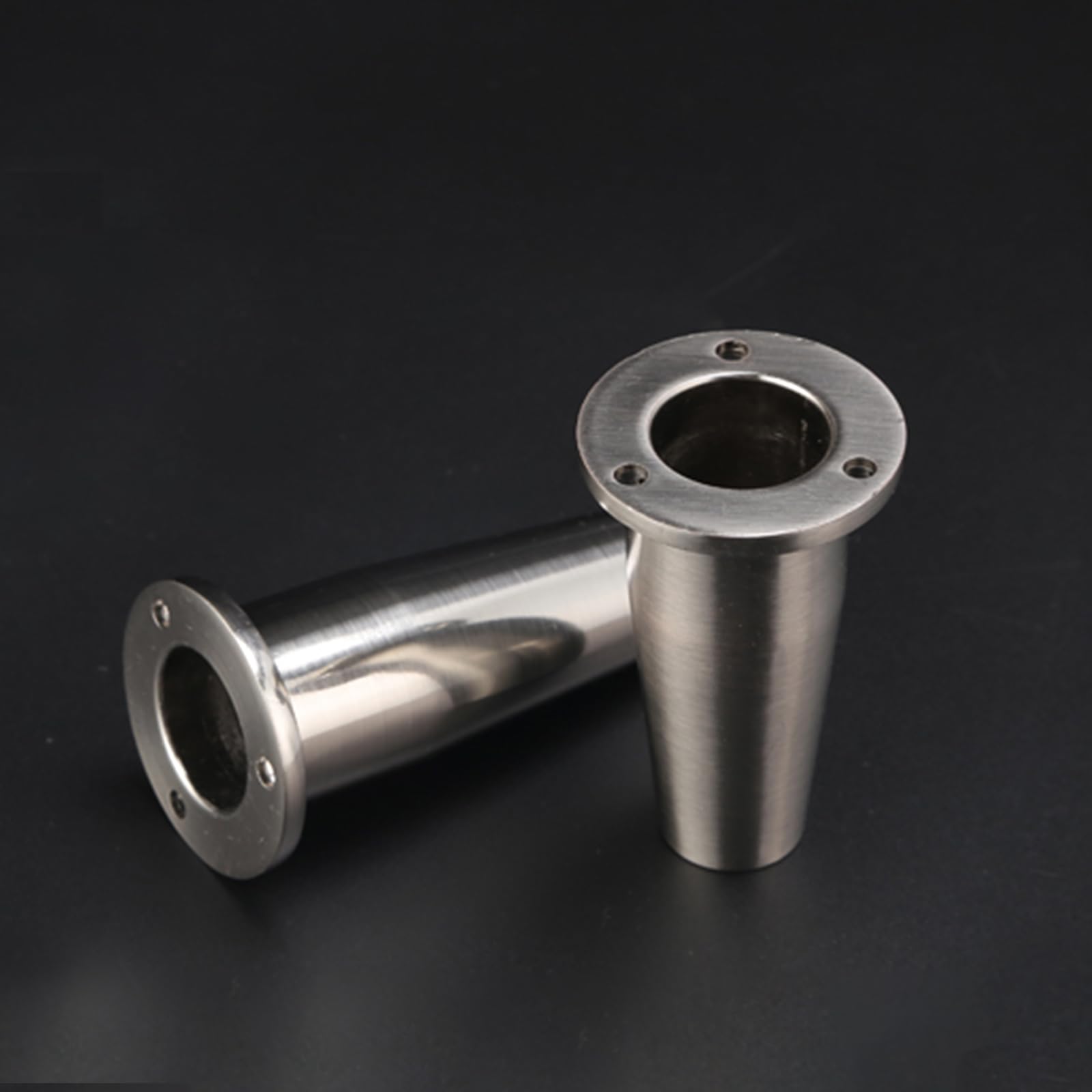 Generico Piedini per Divano Spazzolati da 15 cm 4 Pezzi Superficie Conica in Lega di Zinco Galvanizzata Altezza Piedini per Tavolo: 8-15 cm Gambe per Divano 15 cm/6"