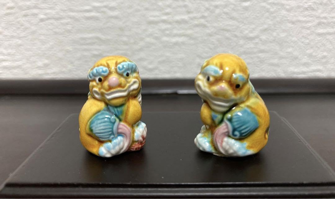 中国美術 唐三彩 唐獅子 対 置物 獅子 中国美術 唐三彩 唐獅子 対 置物 獅子