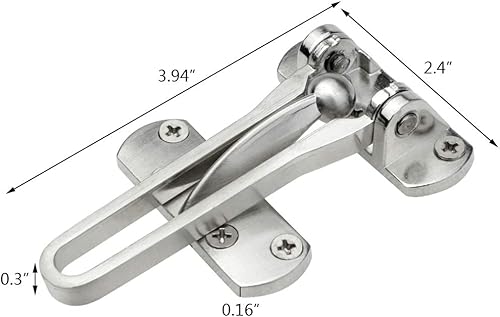 Miniatura 2 de Cerradura de puerta de seguridad para el hogar, paquete de 2 cerraduras de seguridad para puerta delantera, cerraduras de refuerzo para el hogar