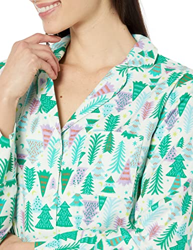 Image of Amazon Essentials Women's Woven Flannel Notch Collar Nightgown (Available in Plus Size)