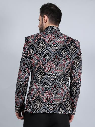 Image of WINTAGE Men's Embroidered Velvet Bandhgala