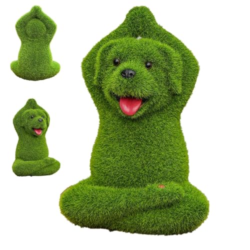 Figurine verte floquée de chien, cadeau idéal pour la maison - 2