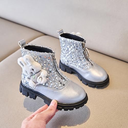 IWIHMIV Girl Snow Boots Girls Winter Boots Winter Boots Girls Kids Cute Snow Boots Waterproof Outdoor Cute Short Winter Boots3