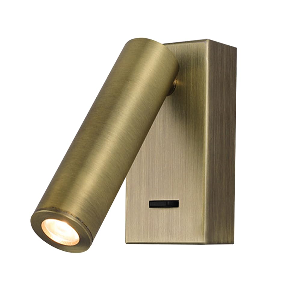 SXWNBIFH wall lamp Bedside Reading Wall Lamp, Rectangular Metal Wall Light with 350°+90° Rotation Adjustment Function, Mini Indoor Wall Sconce, Modern LED Wall Lamps - 3W - 3000K, Nordic Simple Wall