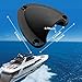 HONSNKS 4 Pieces Nylon Marine Clam Shell Vent, 2-1/2 Inch Wire Cable Vent Cover with Screws for Boat Yacht, Black