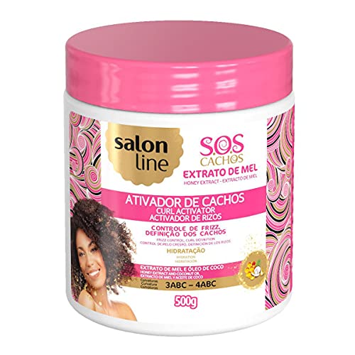 Salon Line Ativador de Cachos SOS Cachos Intensos Mel 500g