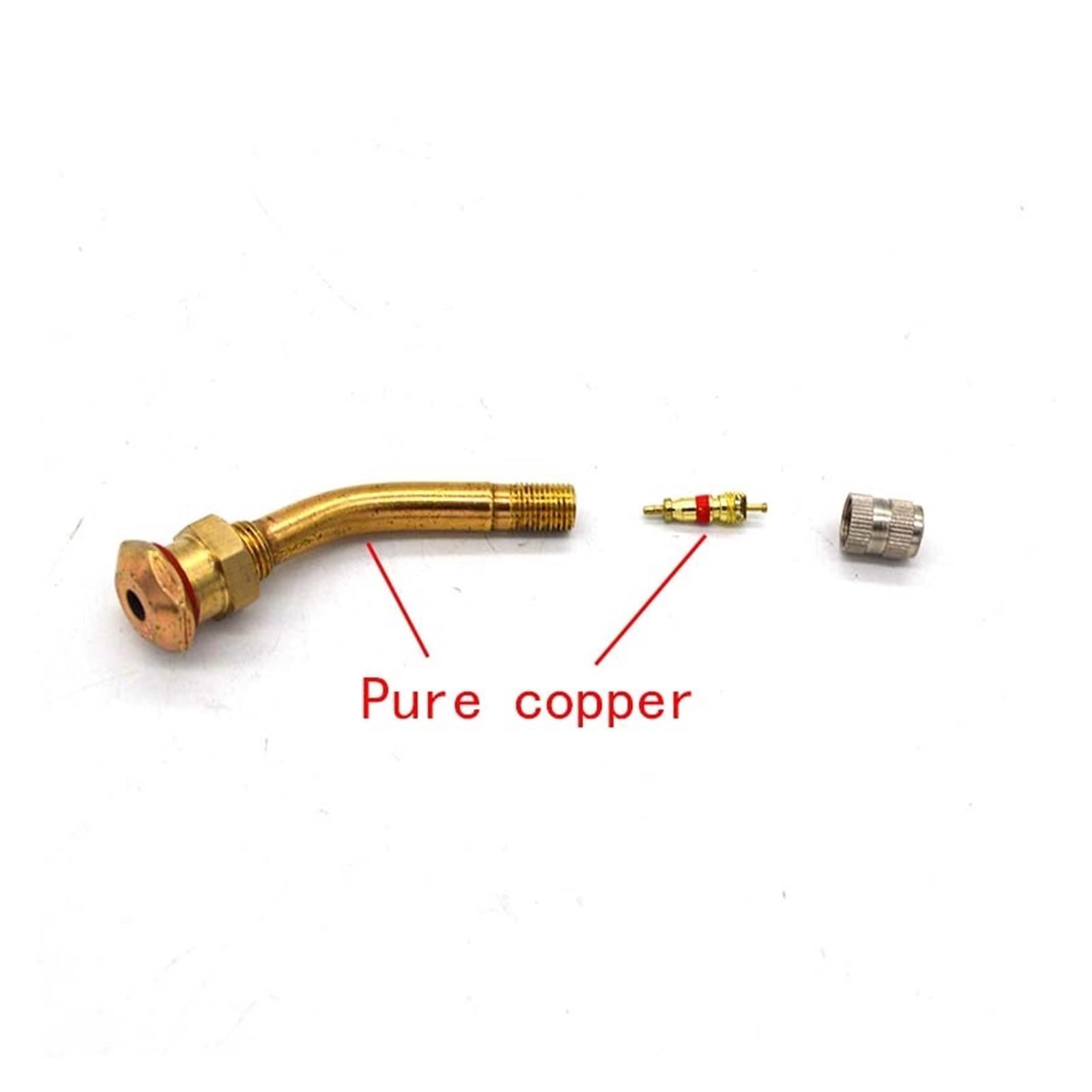 20 piezas V3-20-5 válvula de aire de latón for neumáticos, extiende piezas de neumáticos for automóviles, camiones, motocicletas, herramientas de reparación de neumáticos, válvula de cobre puro