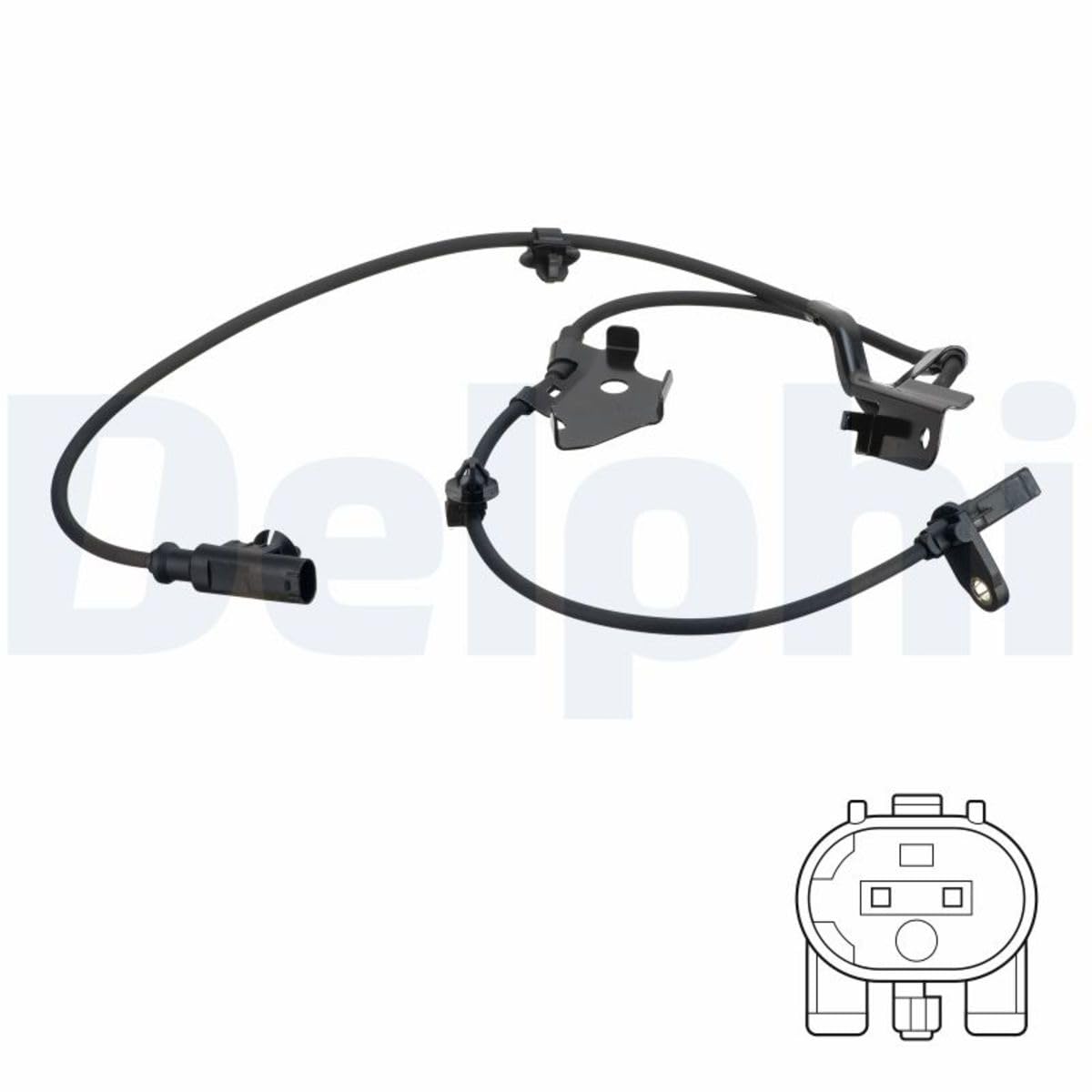 DELPHI SS20752 Capteur ABS Avant Droit – Actif, 2 Broches, Câble 1080 Mm – Pour Toyota Auris, Avensis, Verso, Corolla