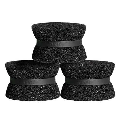 Image of Dotti Super Scrubber Silicone Sponge - Odor-Free, Non-Scratch, Fast-Drying, and Dishwasher-Safe Dish Scrubber - Also for Showers, Tile, and Counters - 3 Pack, Odyssey
