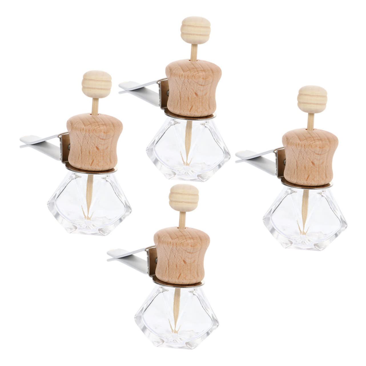 ULTECHNOVO 20pièces Diffuseur De Parfum pour Voiture Lot de Bouteilles Transparentes Accessoire Élégant pour Aromathérapie Et Décoration Automobile