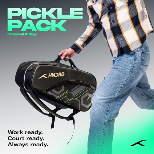 Image of HUNDRED Pickle Pack Pickleball Kit Bag | Spacious Paddle Sports Kit Bag with Large Compartment for Paddles, Shoes & Gear - Ideal for Sports, Gym & Travel | Unisex Design