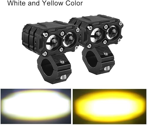 Miniatura 2 de 2 unids motocicleta LED Spot luz niebla lámpara de inundación 25W 4500LM LED luz de conducción LED cubo luz