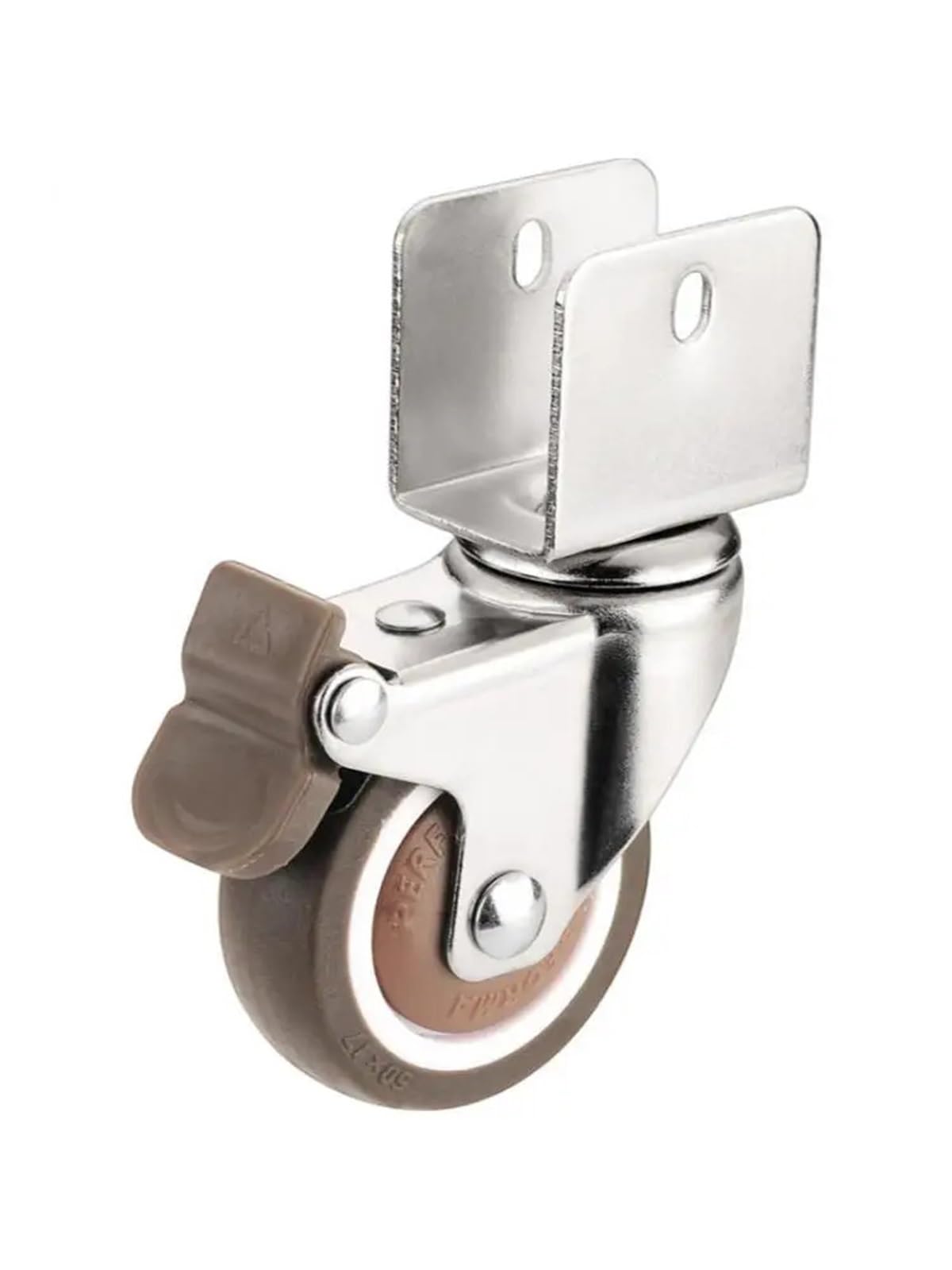 DFLPBHAV 4 Pcs/Lot Silent 2 Inch U-Shaped Furniture Universal Caster Pulley Wheel Accessories Roller(22mm-A)