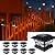 VOLISUN Solar Post Cap Lights 4x4/6x6,Outdoor Fence Post Cap Lights,Vinyl Fence Post Solar Lights White/Black Wooden Solar Powered Deck Post Lights for Dock Waterproof 2 Color Modes 8Pack