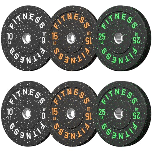 HANDBODE 2-Inch High-Bounce Bumper Plate, Olympic...