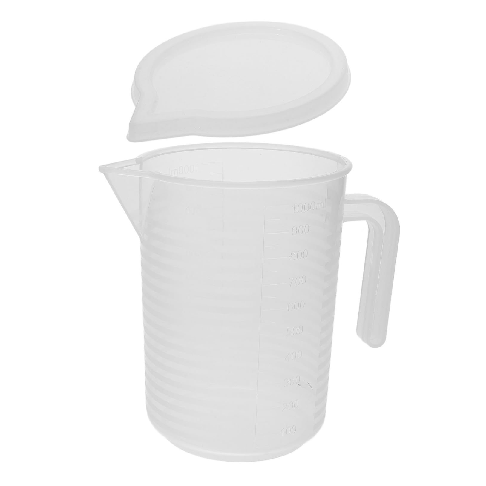 PRETYZOOM 4 Pezzi Di Robusta Brocca Graduata Portatile Con Coperchio Per Bilancia Da Caffè E Tazza Da Caffè