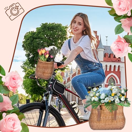 Panier de vélo en osier rétro idée cadeau pour petits et grands