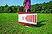 Wicked Big Sports Shuffle Toss-Supersized Game Combining Shuffle Board & Corn Hole Portable Outdoor Sport Tailgate Backyard Beach Game, Red