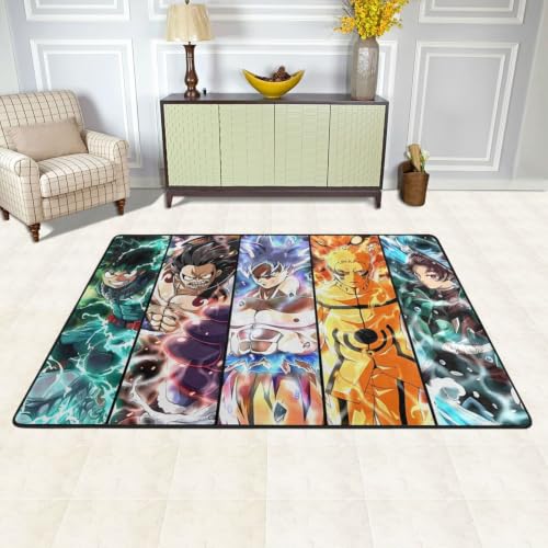 Linhanx Large Outdoor Rug Anime Kawaii Rug Non-Slip Bathroom Rugs Kitchen Rugs Home Decor Carpet Area Rugs for Bedroom 36X24