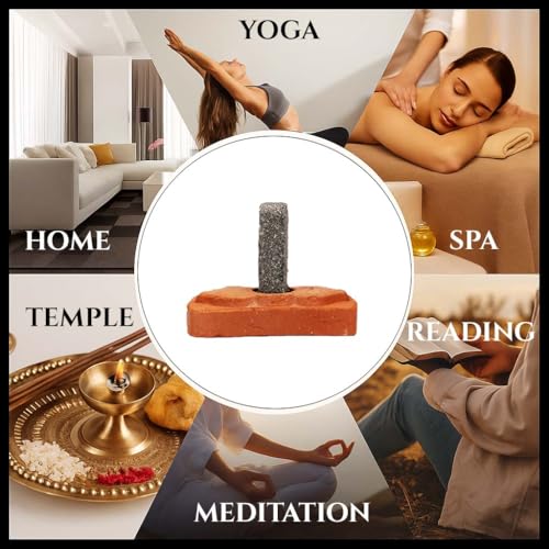 Image of Black Oudh Smudge Incense 15 Bricks with 1 Holder Combo Made with Agarwood Oil & Powder, LongLasting Calming Aroma for Relaxation, Aromatherapy & Prayer, Ideal for Home Purification & Meditation