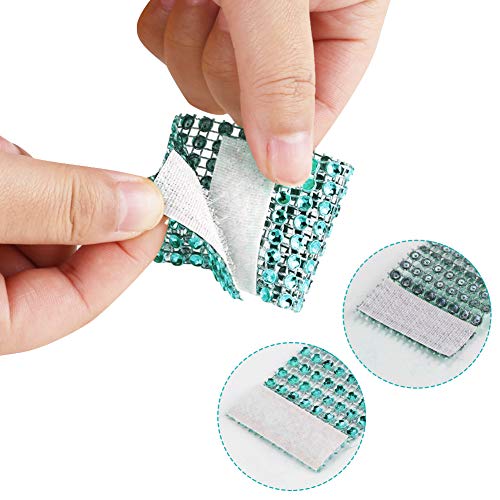 Image of Accmor 100pcs Napkin Rings, Blue Napkin Rings Buckles | Napkin Rings for Table Decorations, Wedding, Dinner, Party, DIY Decoration