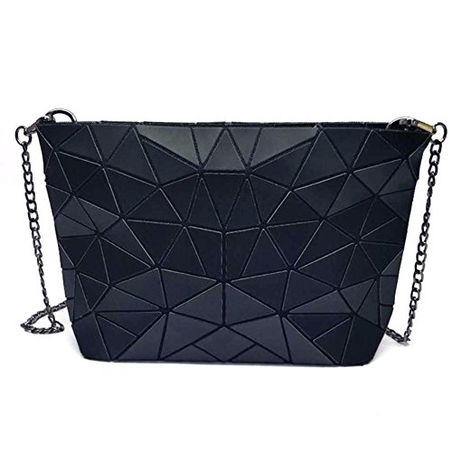 Laser color colorful color rainbow package, geometric diamond chain package, ladies messenger bag-B