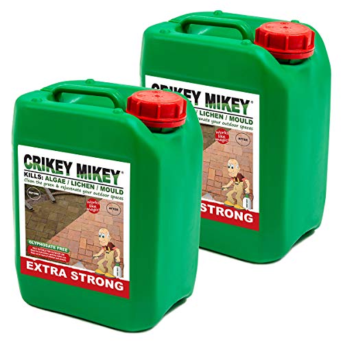 Crikey Mikey 10L Extra Strength Solution - Kill Algae Lichen, Moss & Mould Within 24 Hours
