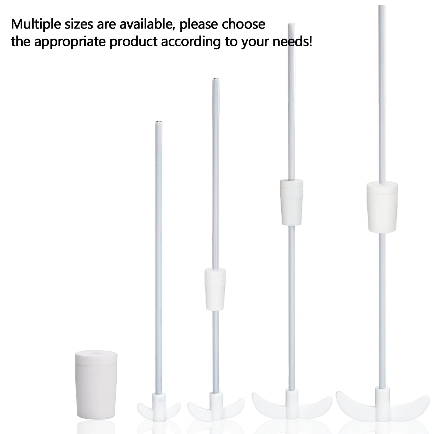 Agitatore con barra di miscelazione in PTFE Asta di agitazione in PTFE con tappo, resistente alle alte temperature e agli acidi, non adesiva, for uso di laboratorio