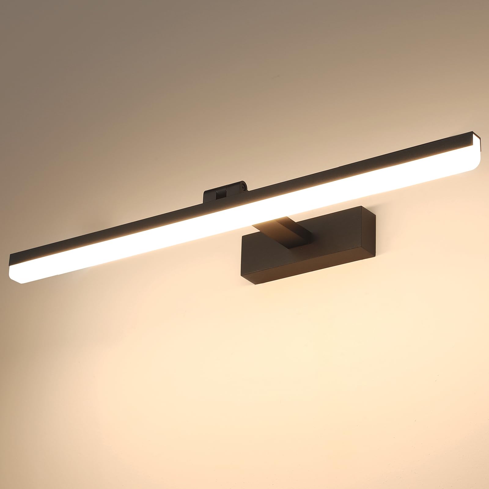 Pasoar EU8210-600-BK-4000K Mirror Lamps (Black-Neutral White 4000k, 60CM), 60 cm